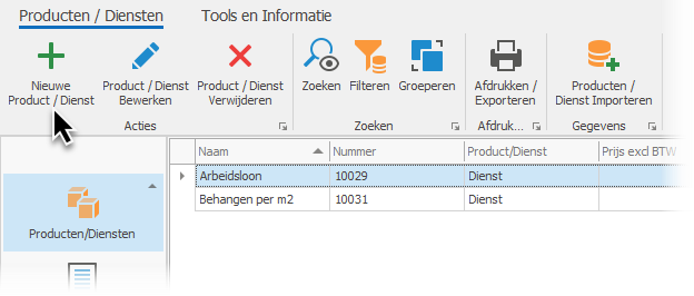 product-dienst-aanmaken